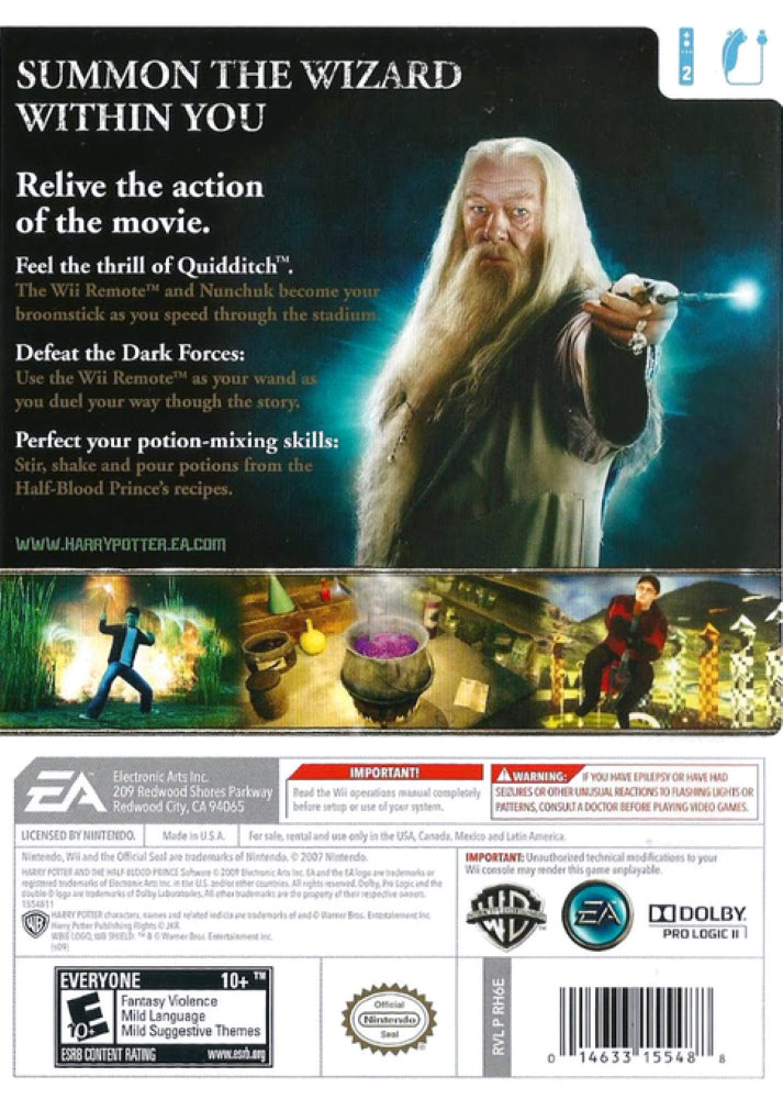 Harry Potter and the Half Blood Prince Wii - Video Game - Used - CaveGamers - Image 2