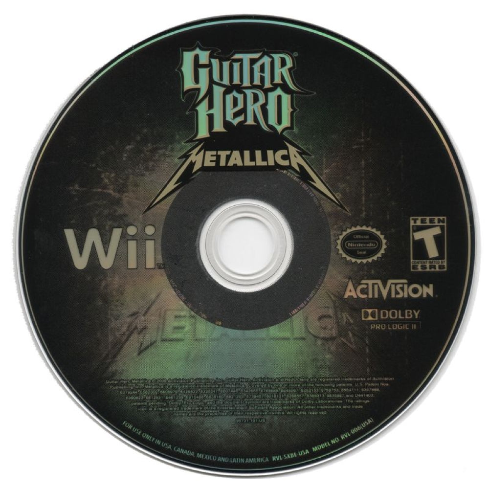Guitar Hero Metallica Wii - Video Game - Used - CaveGamers - Image 3