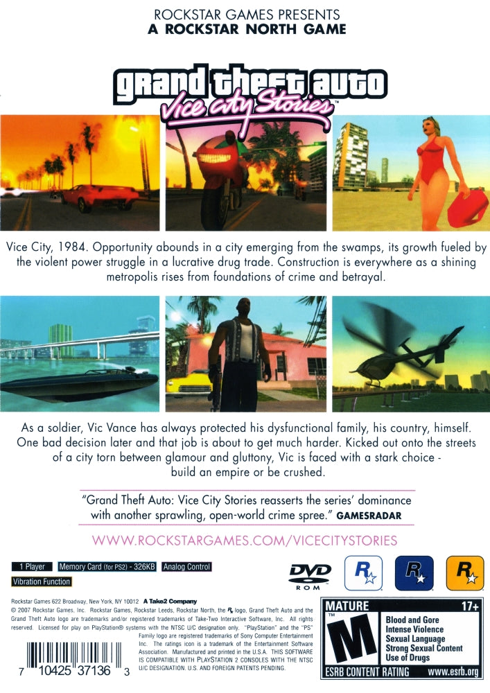 Grand Theft Auto: Vice City Stories PS2 - Video Game - Used - CaveGamers - Image 2