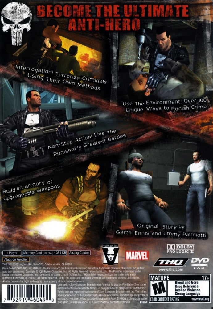 The Punisher PS2 - Video Game - Used - CaveGamers - Image 2