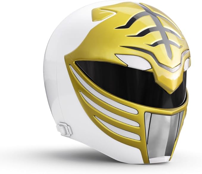 Power Rangers Lightning Collection Mighty Morphin White Ranger Helmet Prop Replicas - Toys - New - CaveGamers - Image 3