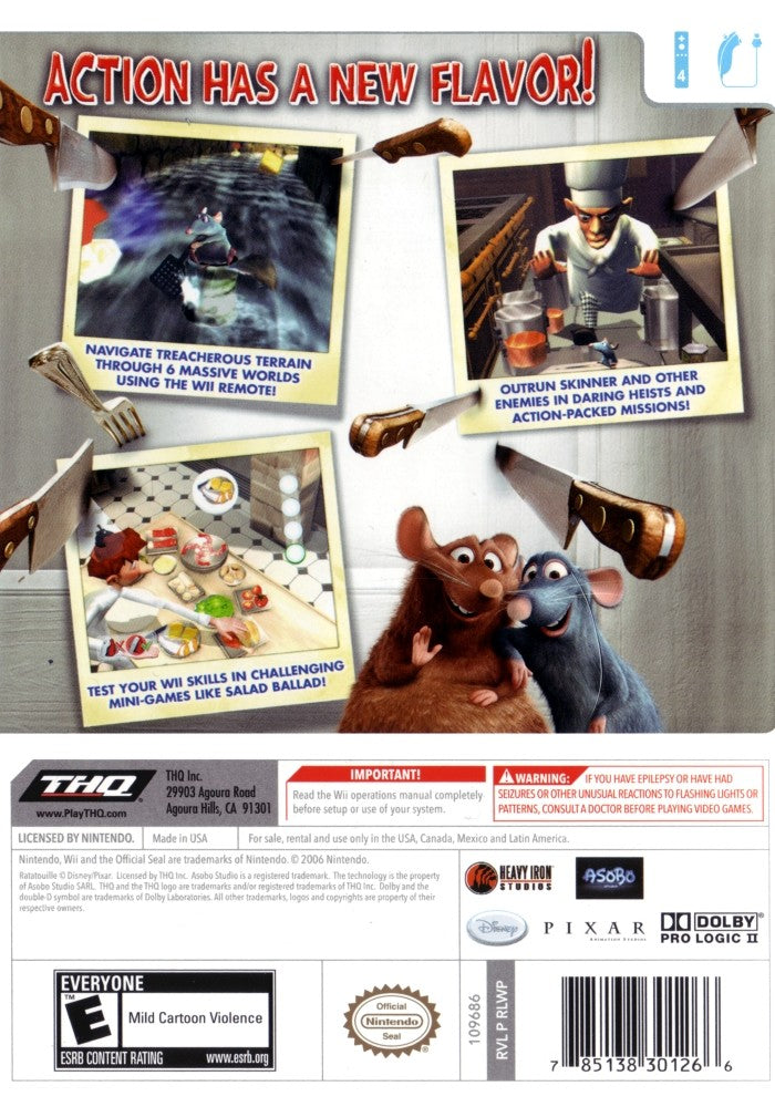 Ratatouille Wii - Video Game - Used - CaveGamers - Image 2