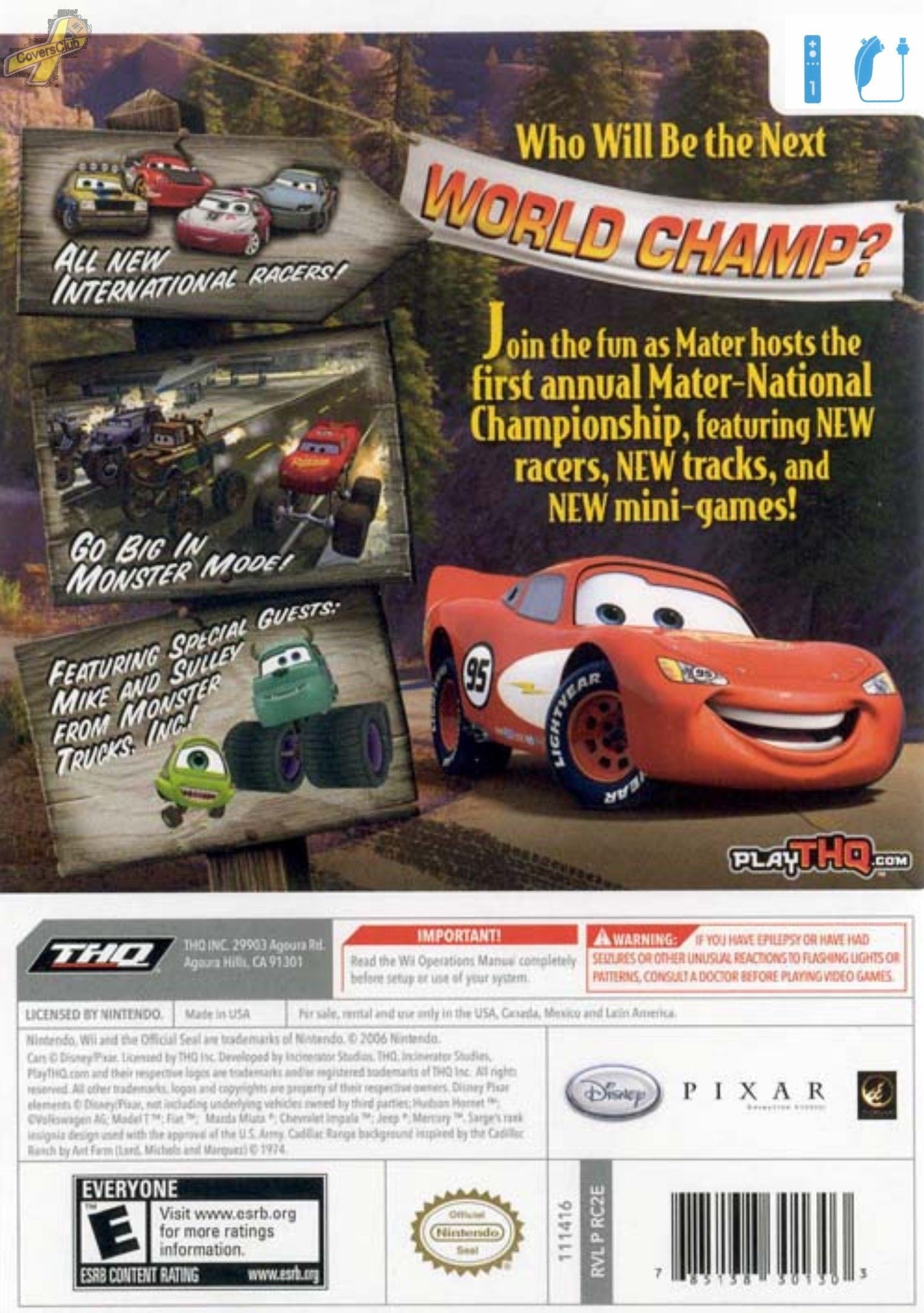 Cars: Mater National Championship Wii - Video Game - Used - CaveGamers - Image 2