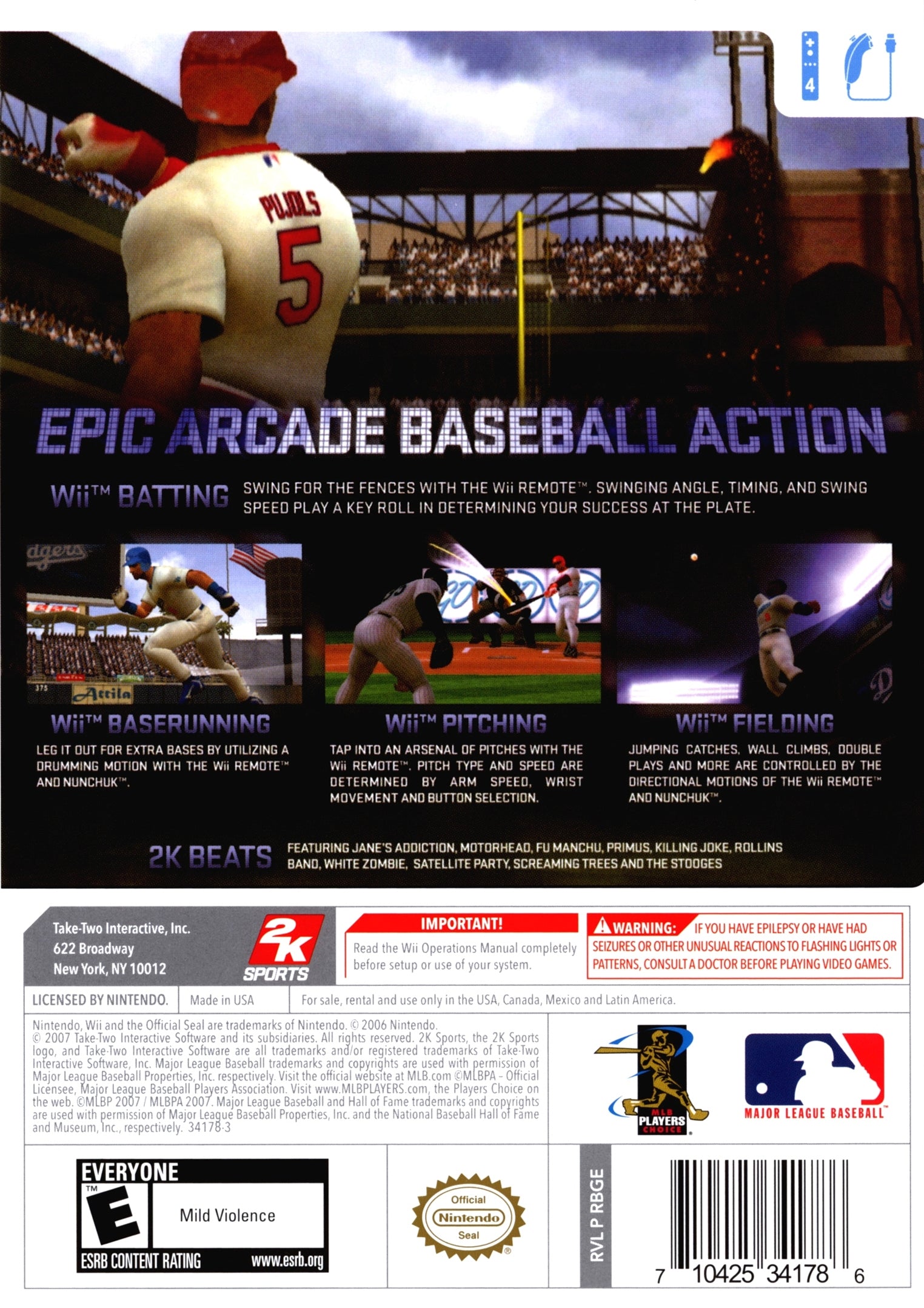The Bigs Wii - Video Game - Used - CaveGamers - Image 2