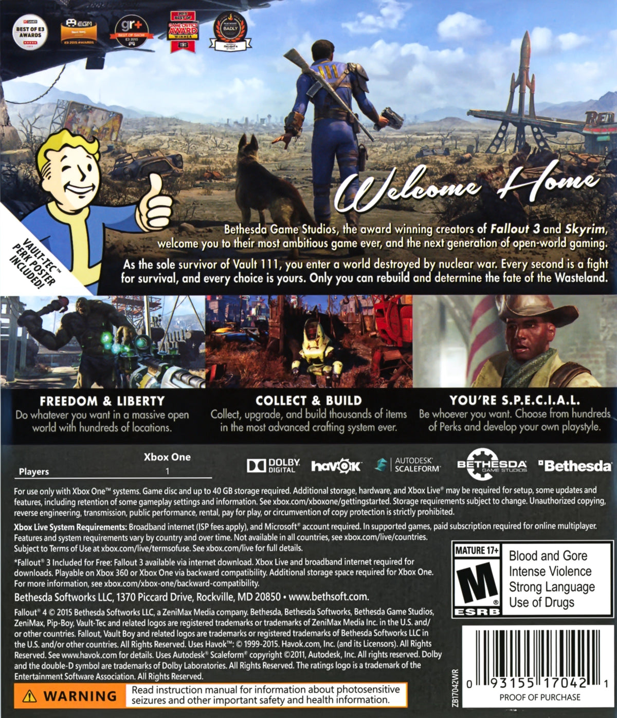 Fallout 4 Xbox One - Video Game - Used - CaveGamers - Image 2