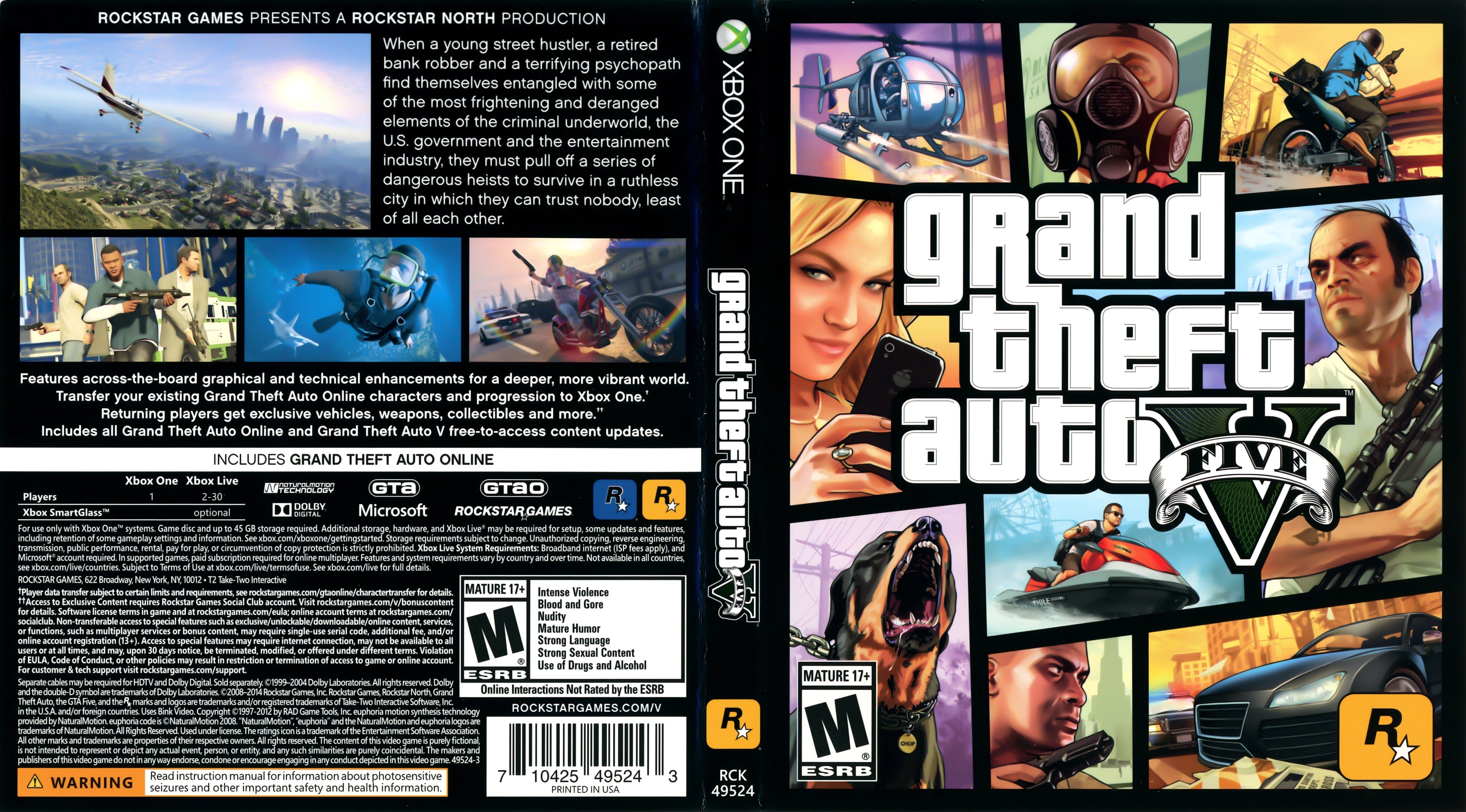 Grand Theft Auto V Xbox One - Video Game - Used - CaveGamers - Image 4
