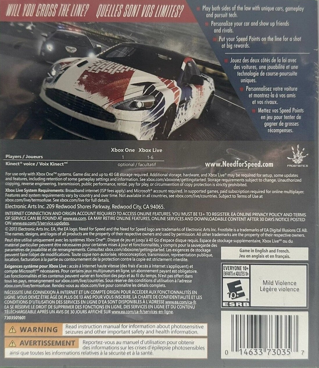 Need for Speed Rivals Xbox One - Video Game - Used - CaveGamers - Image 2
