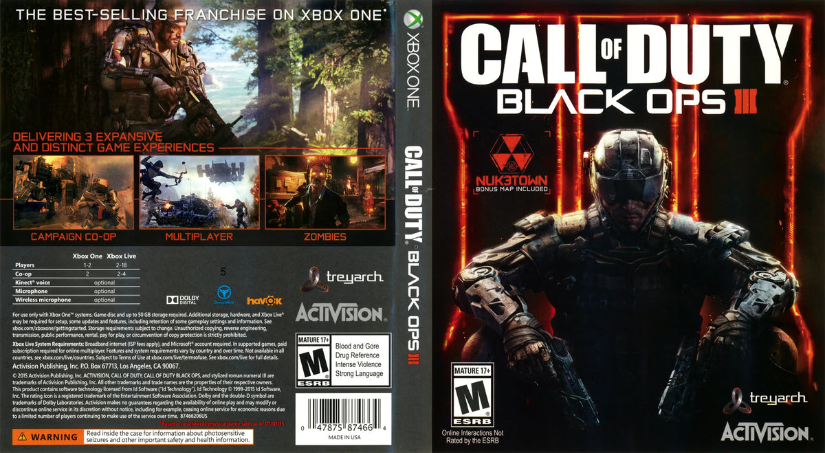 Call of Duty: Black Ops III Xbox One - Video Game - Used - CaveGamers - Image 4