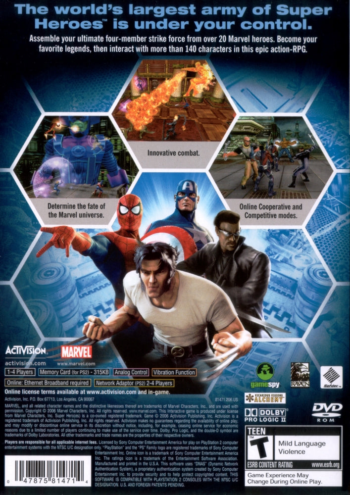 Marvel Ultimate Alliance PS2 - Video Game - Used - CaveGamers - Image 2