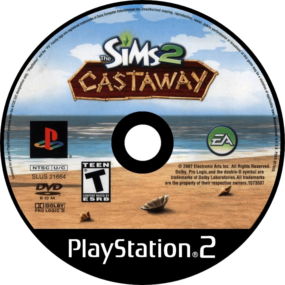 The Sims 2: Castaway PS2 - Video Game - Used - CaveGamers - Image 3