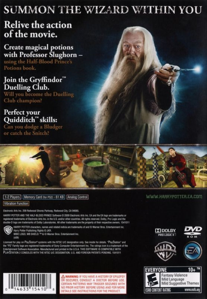 Harry Potter and the Half Blood Prince PS2 - Video Game - Used - CaveGamers - Image 2