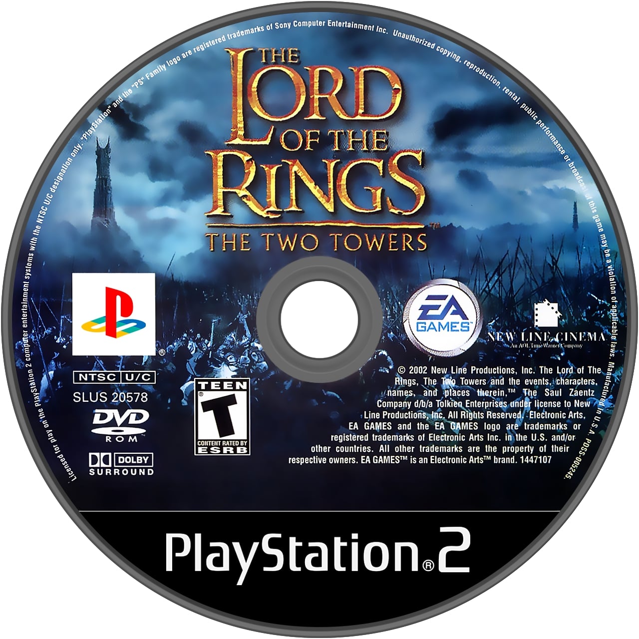 The Lord of the Rings: The Two Towers PS2 - Video Game - Used - CaveGamers - Image 3