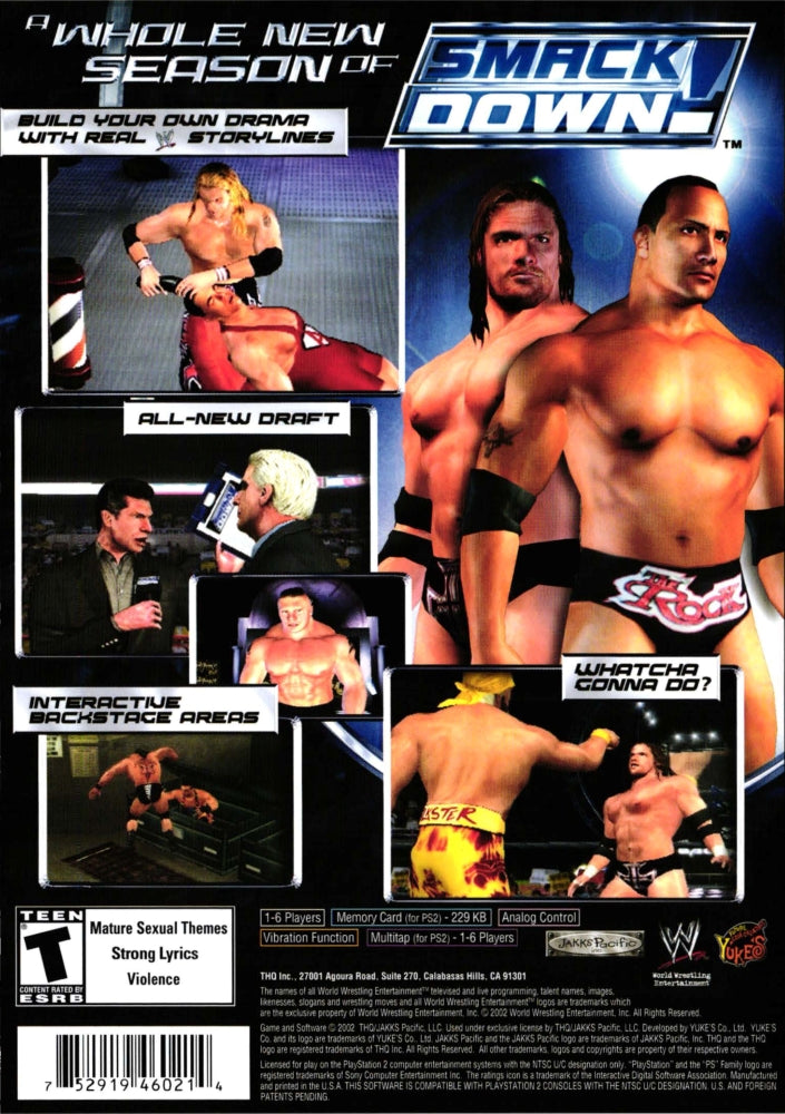 WWE Smackdown! Shut Your Mouth PS2 - Video Game - Used - CaveGamers - Image 2
