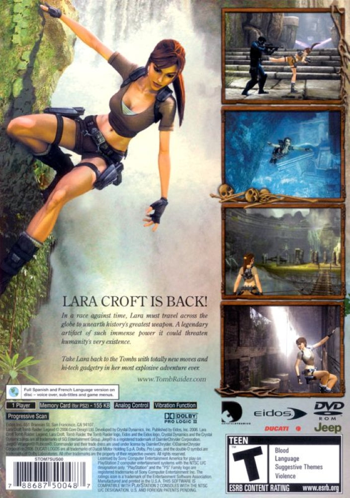 Tomb Raider: Legend PS2 - Video Game - Used - CaveGamers - Image 2