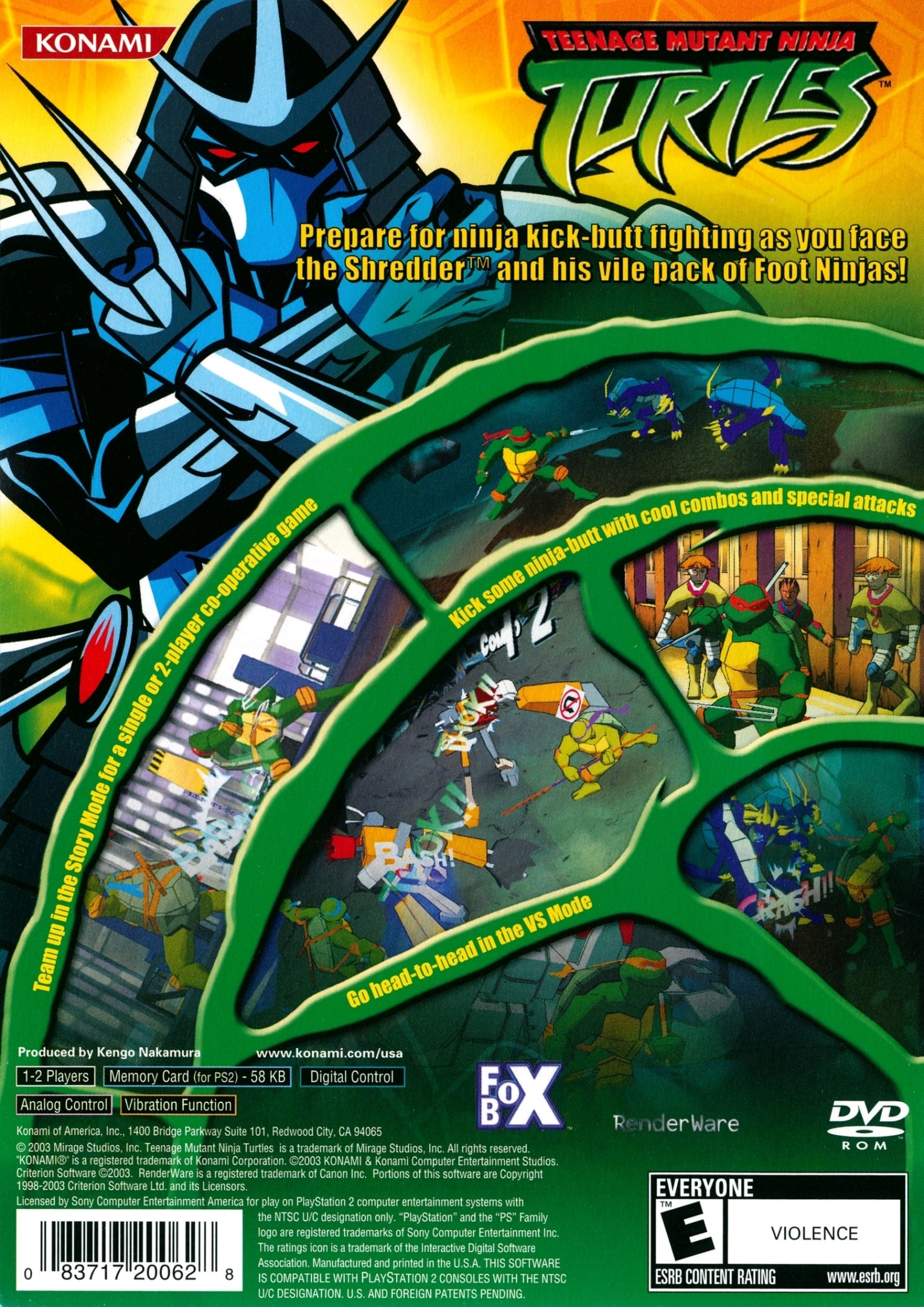 Teenage Mutant Ninja Turtles PS2 - Video Game - Used - CaveGamers - Image 2