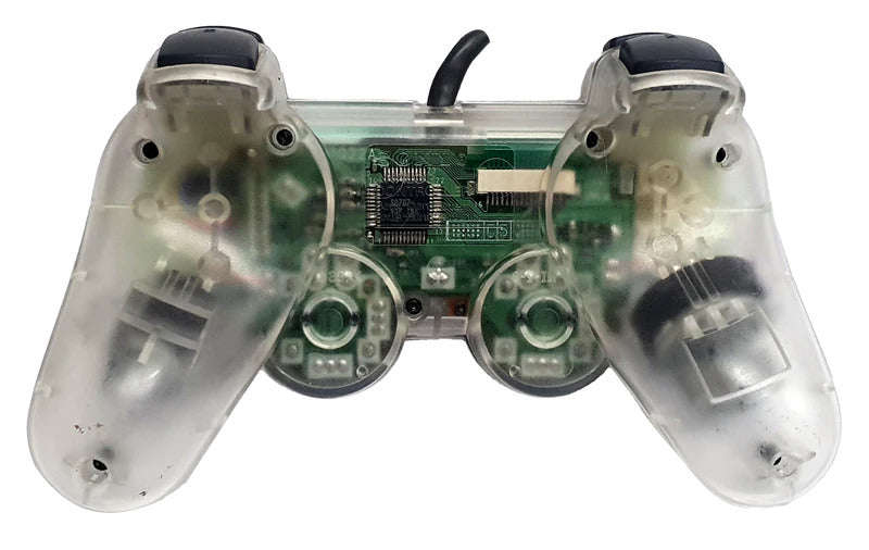 Playstation Dualshock Analog Controller - Clear - Video Game Accessory - Used - CaveGamers - Image 3