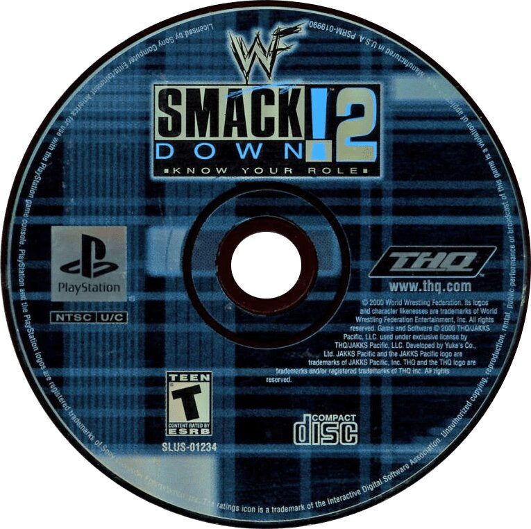 WWF Smackdown 2: Know Your Role Playstation - Video Game - Used - CaveGamers - Image 3