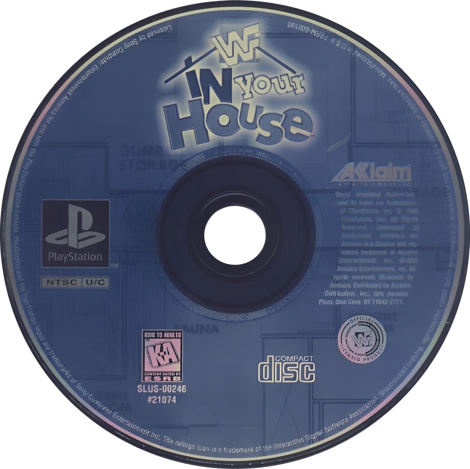 WWF In Your House Playstation - Video Game - Used - CaveGamers - Image 3