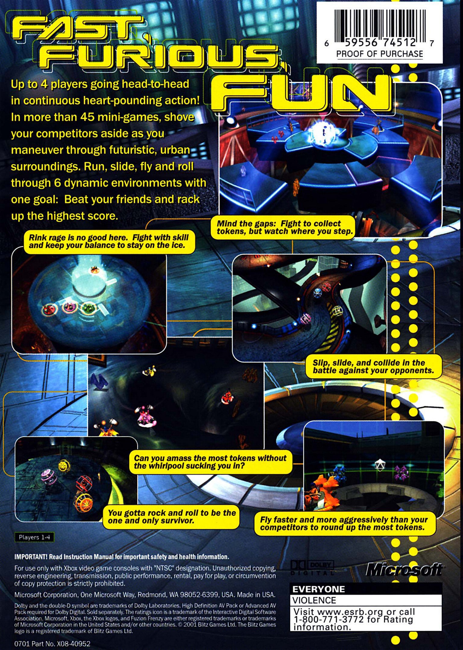 Fuzion Frenzy Xbox - Video Game - Used - CaveGamers - Image 2