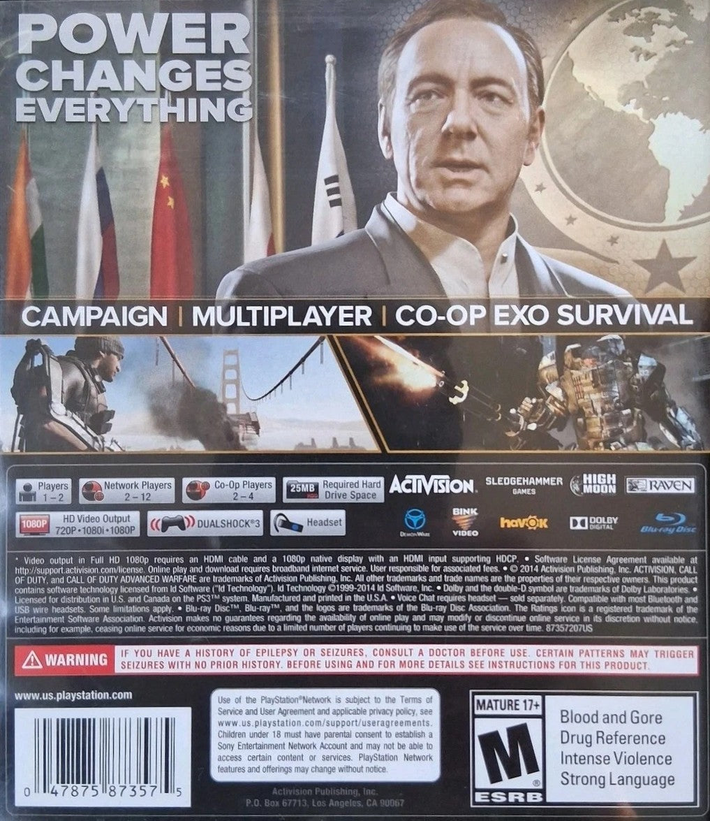 Call of Duty: Advanced Warfare PS3 - Video Game - Used - CaveGamers - Image 2