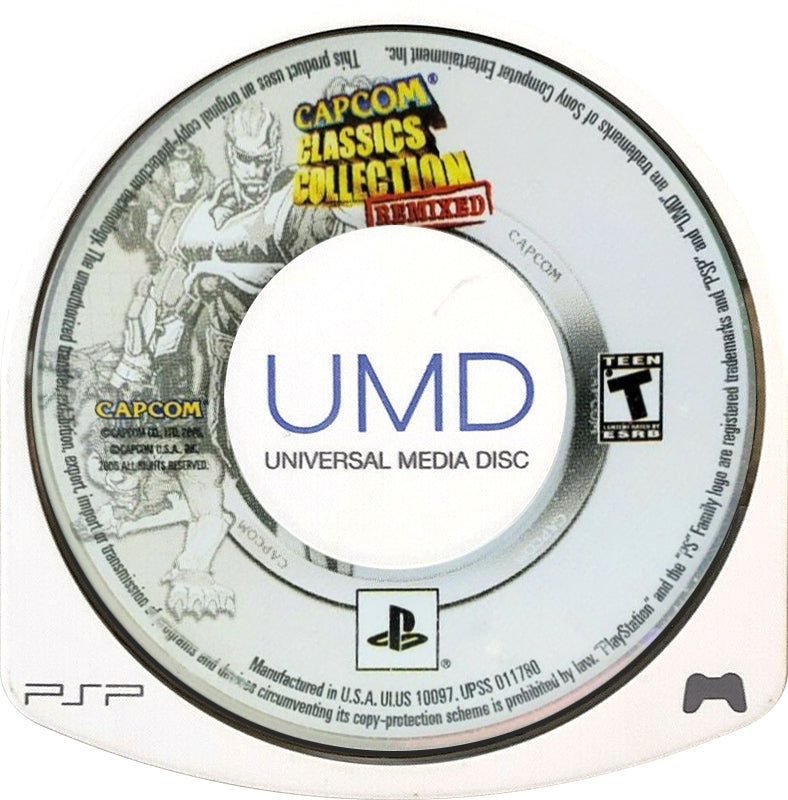 Capcom Classics Collection Remixed PSP - Video Game - Used - CaveGamers - Image 3