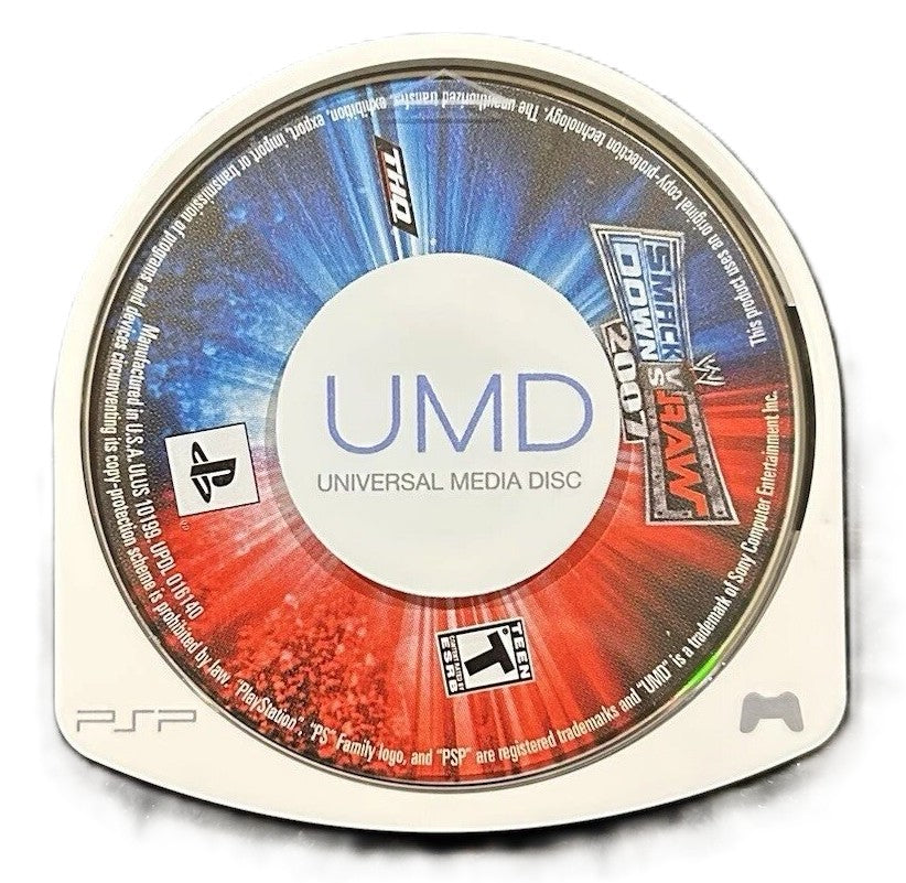 WWE SmackDown vs. Raw 2007 PSP - Video Game - Used - CaveGamers - Image 3
