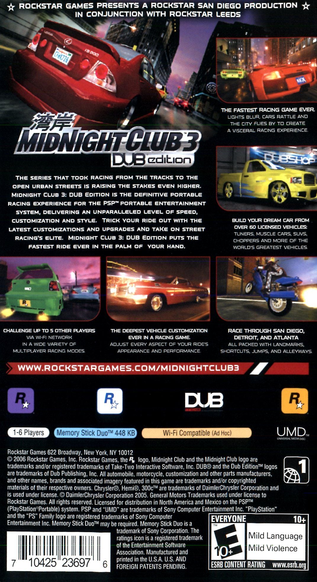 Midnight Club 3 Dub Edition PSP - Video Game - Used - CaveGamers - Image 2