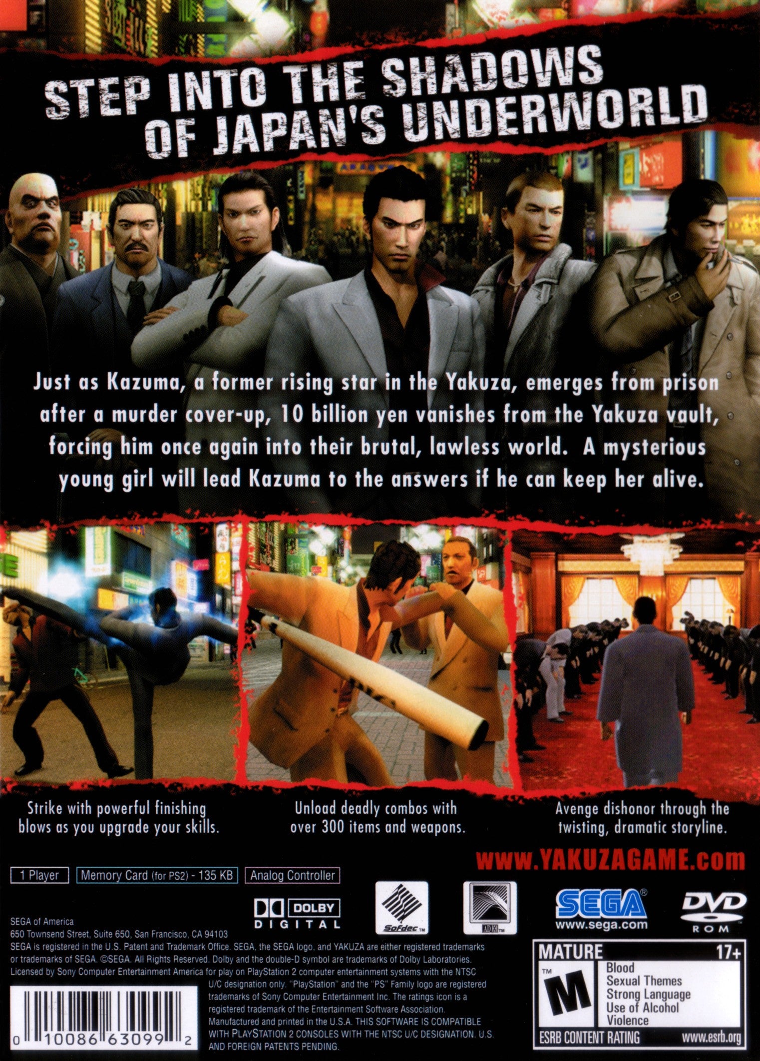 Yakuza PS2 - Video Game - Used - CaveGamers - Image 2