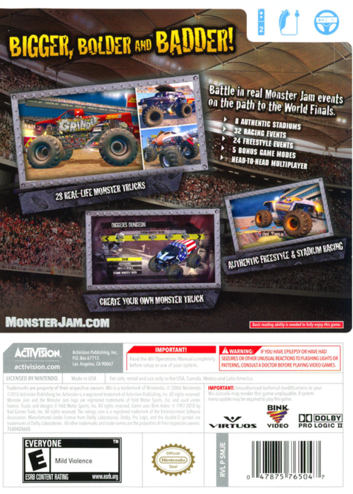 Monster Jam: Path Of Destruction Wii - Video Game - Used - CaveGamers - Image 2