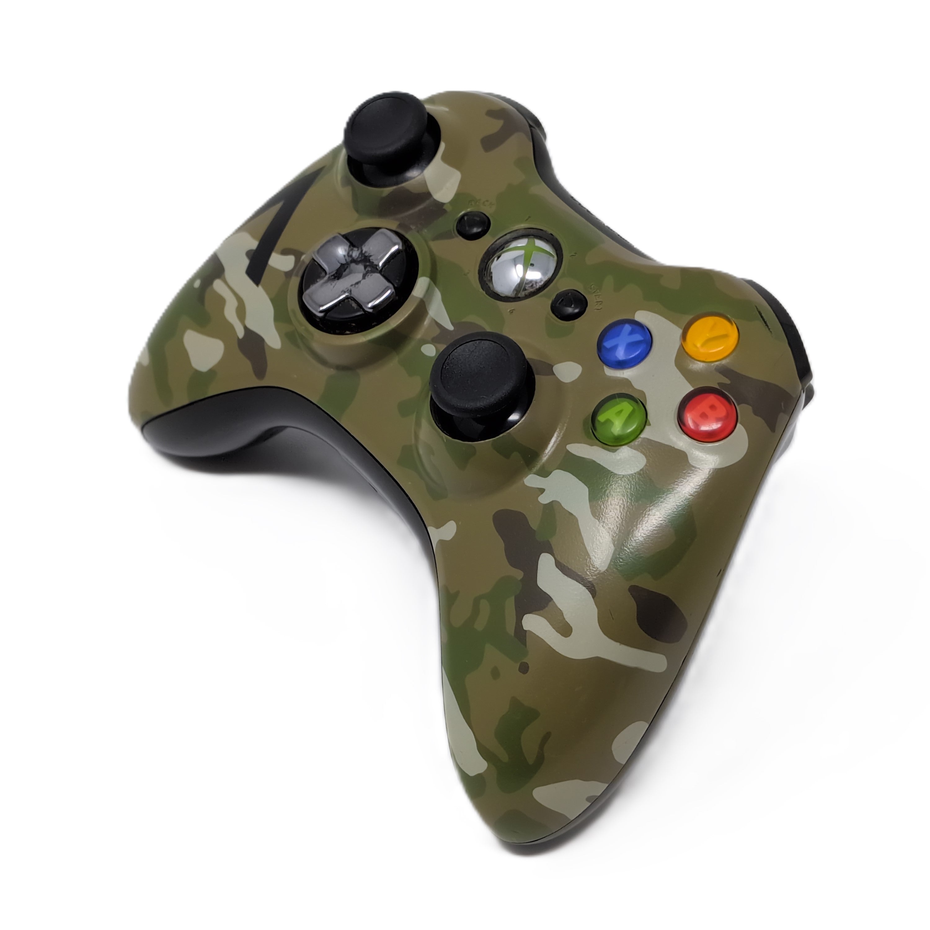 Xbox 360 Wireless Controller - Camouflage - Video Game Accessory - Used - CaveGamers - Image 5