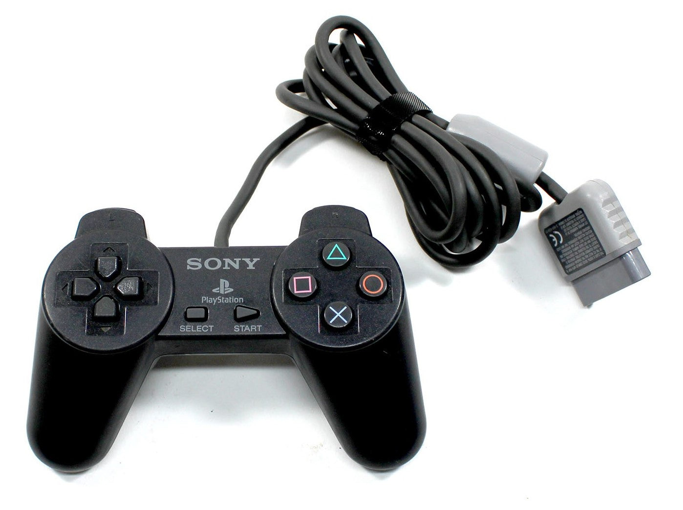 Playstation Controller (Non-Dualshock) - Black - Video Game Accessory - Used - CaveGamers