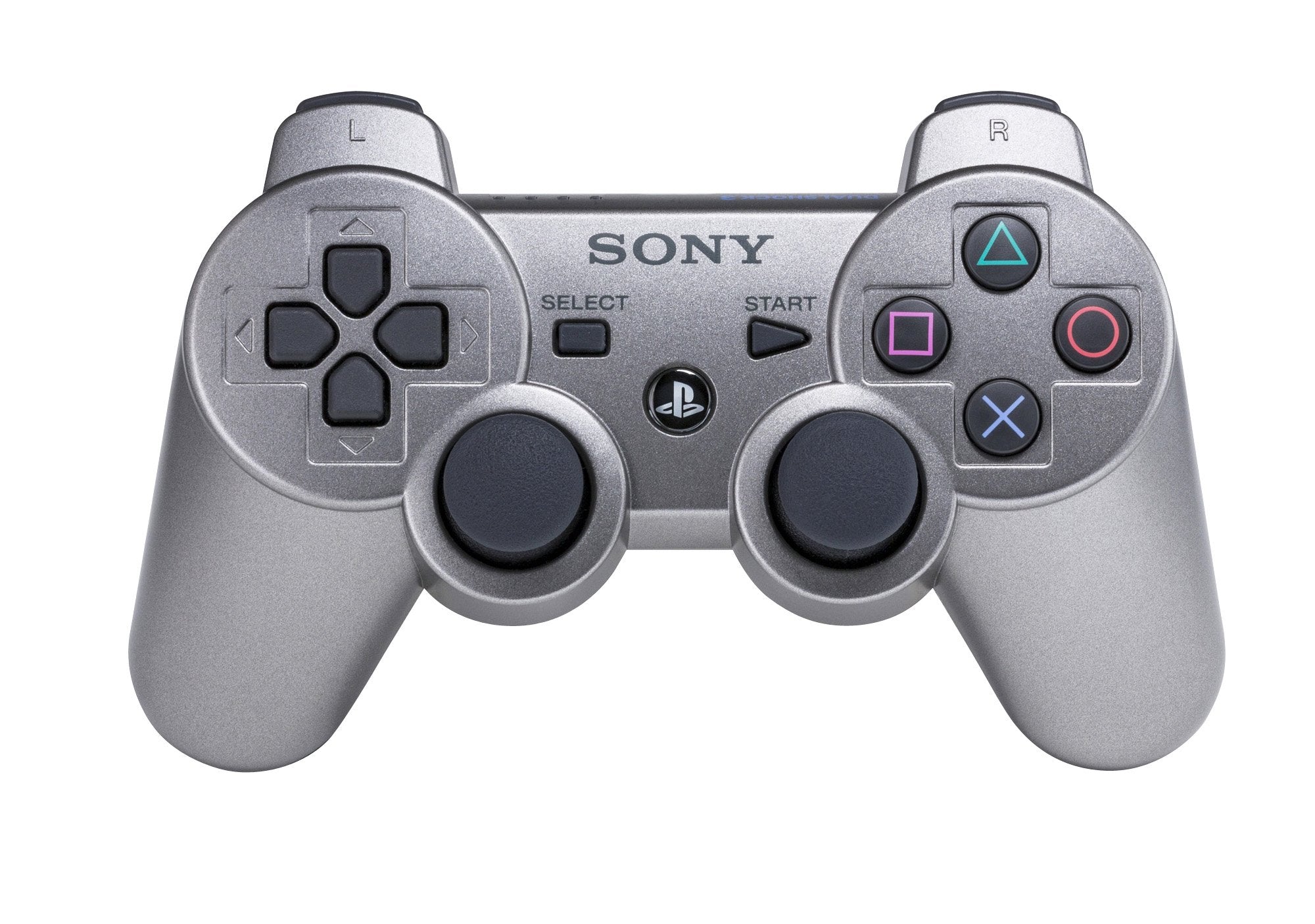 PlayStation 3 Dualshock 3 Wireless Controller - Silver PS3 - Video Game Accessory - Used - CaveGamers
