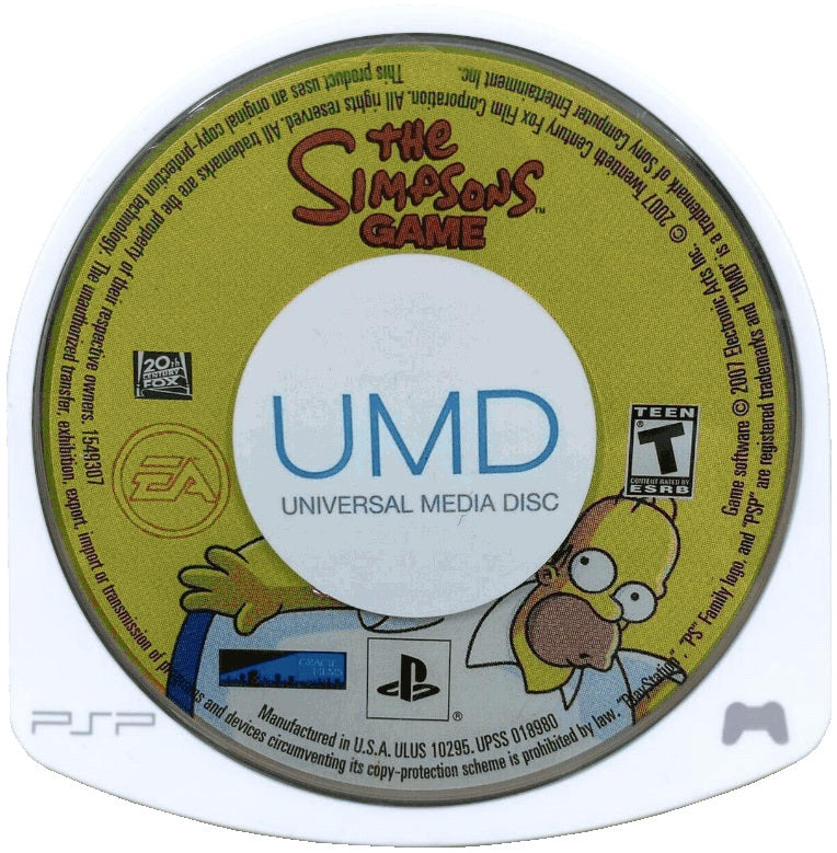 The Simpsons Game PSP - Video Game - Used - CaveGamers - Image 3