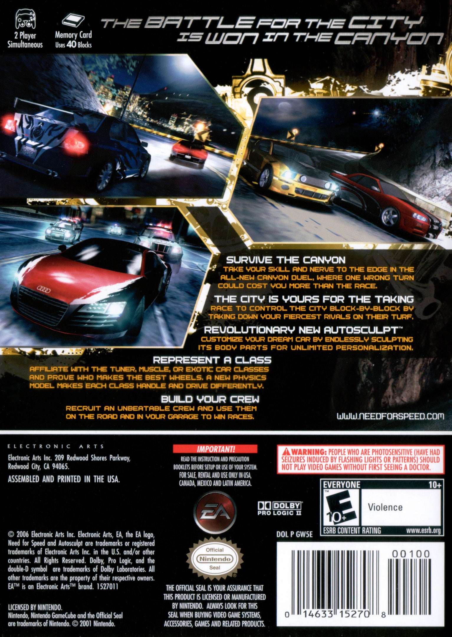 Need for Speed Carbon GameCube - Video Game - Used - CaveGamers - Image 2