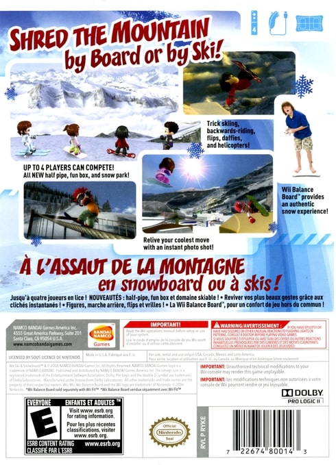 We Ski and Snowboard Wii - Video Game - Used - CaveGamers - Image 2