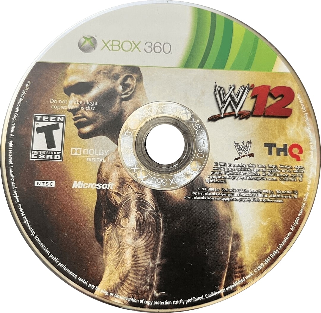 WWE '12 Xbox 360 - Video Game - Used - CaveGamers - Image 3