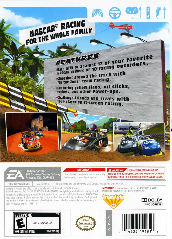 NASCAR Kart Racing Wii - Video Game - Used - CaveGamers - Image 2