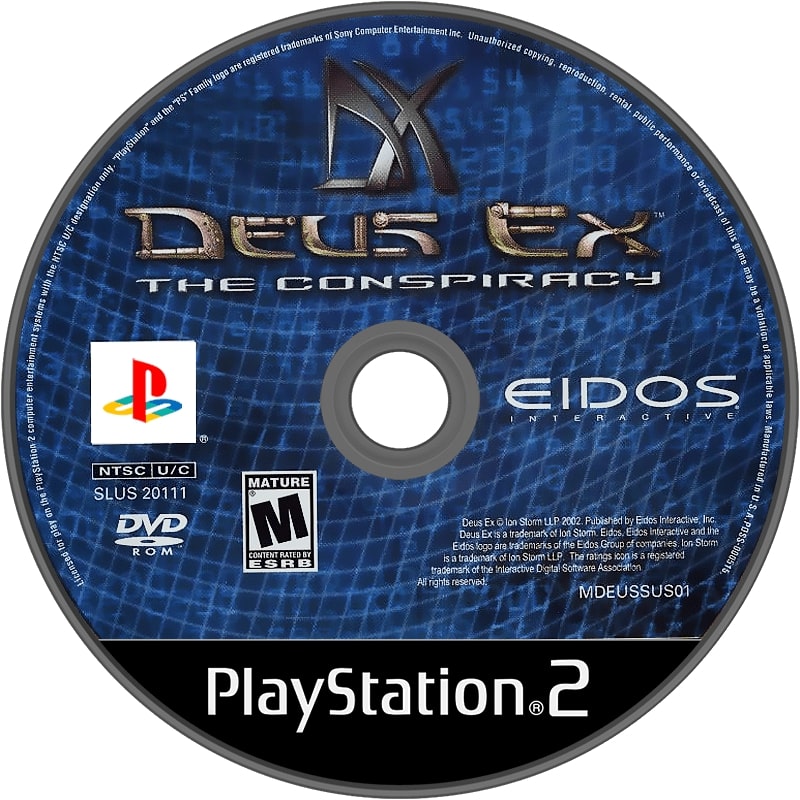 Deus Ex: The Conspiracy PS2 - Video Game - Used - CaveGamers - Image 3