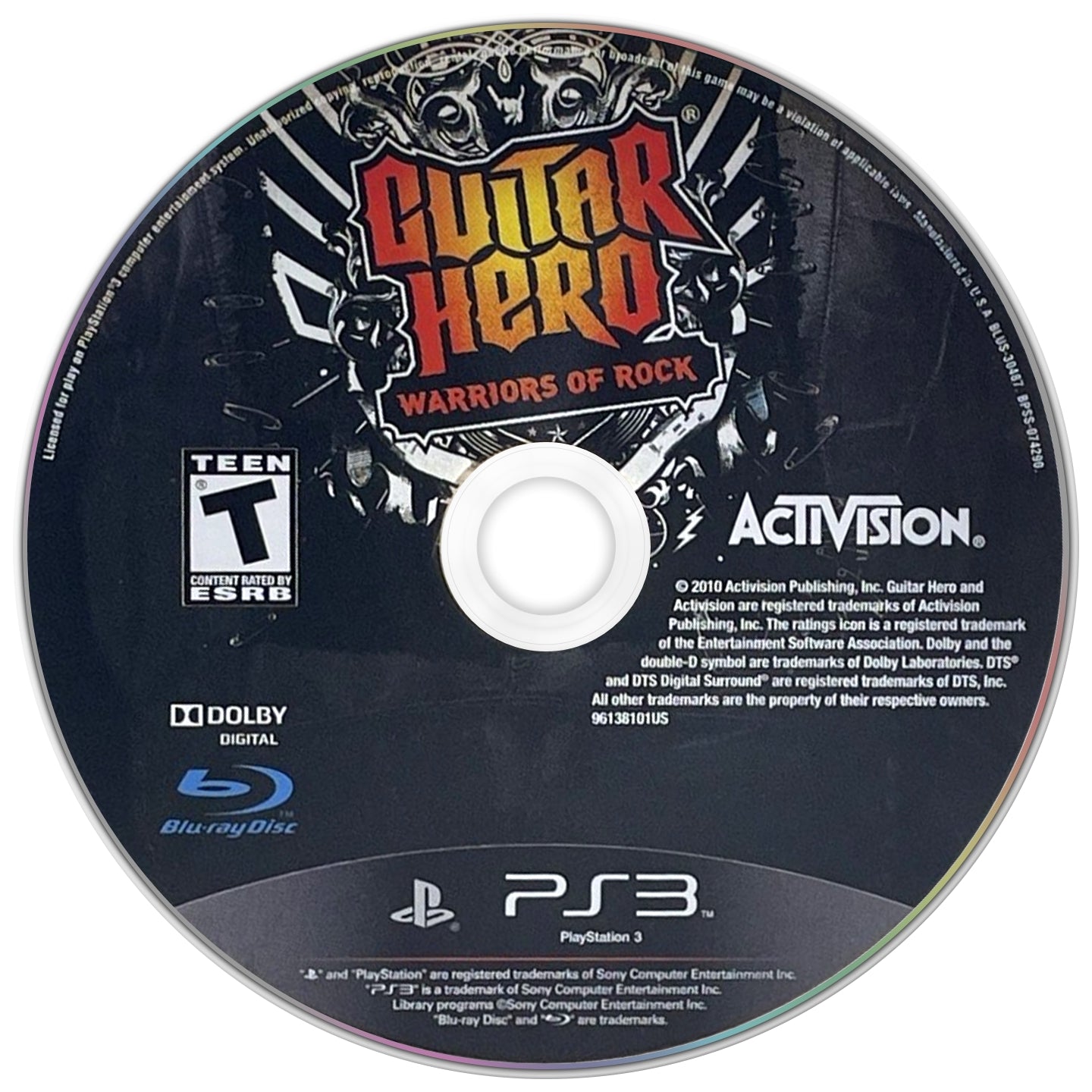 Guitar Hero: Warriors of Rock PS3 - Video Game - Used - CaveGamers - Image 3