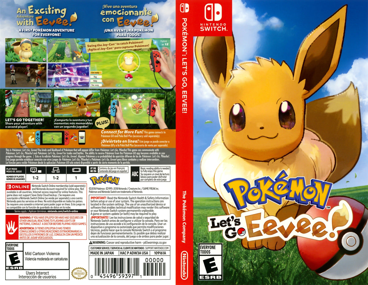 Pokemon: Let's Go, Eevee! Switch - Video Game - Used - CaveGamers - Image 4