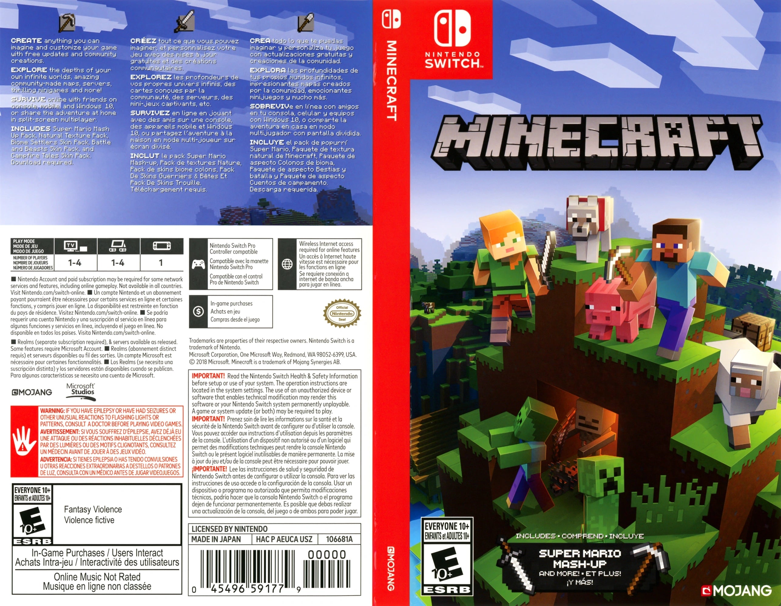 Minecraft Switch - Video Game - Used - CaveGamers - Image 4