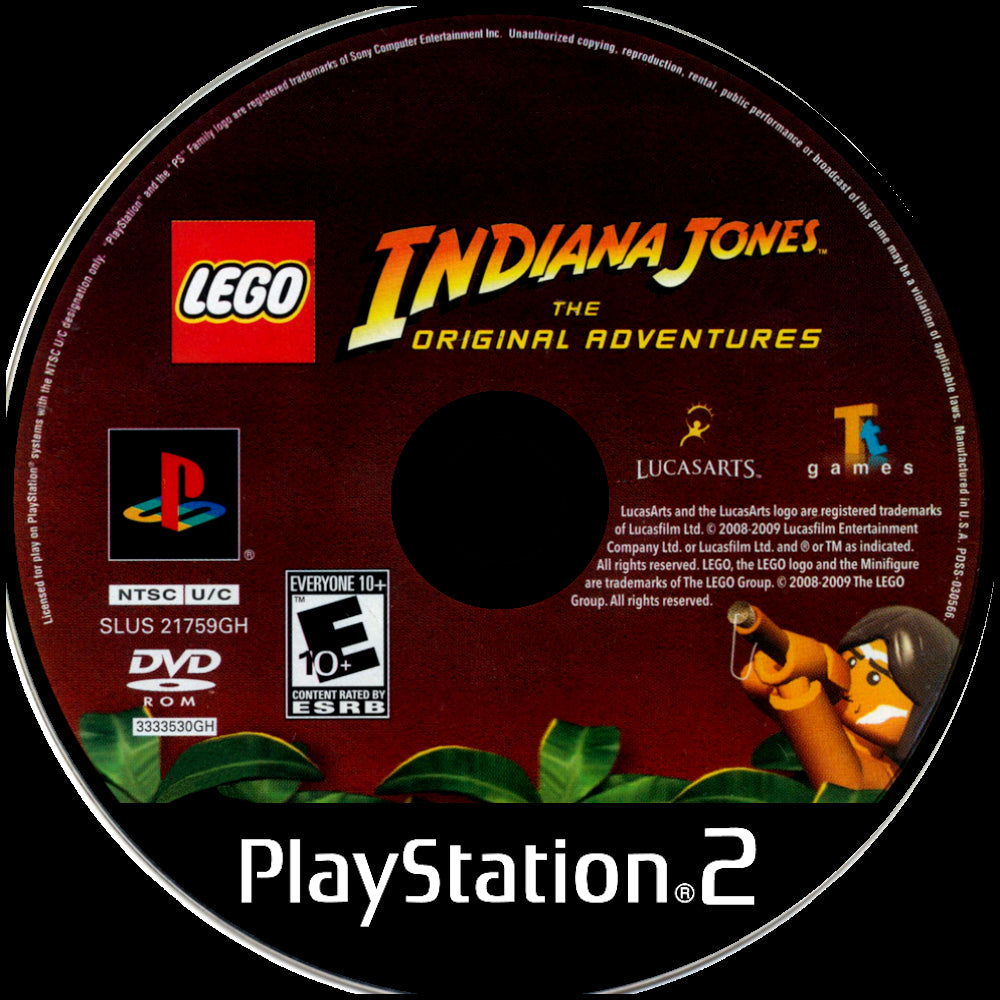Lego Indiana Jones: The Original Adventures PS2 - Video Game - Used - CaveGamers - Image 3