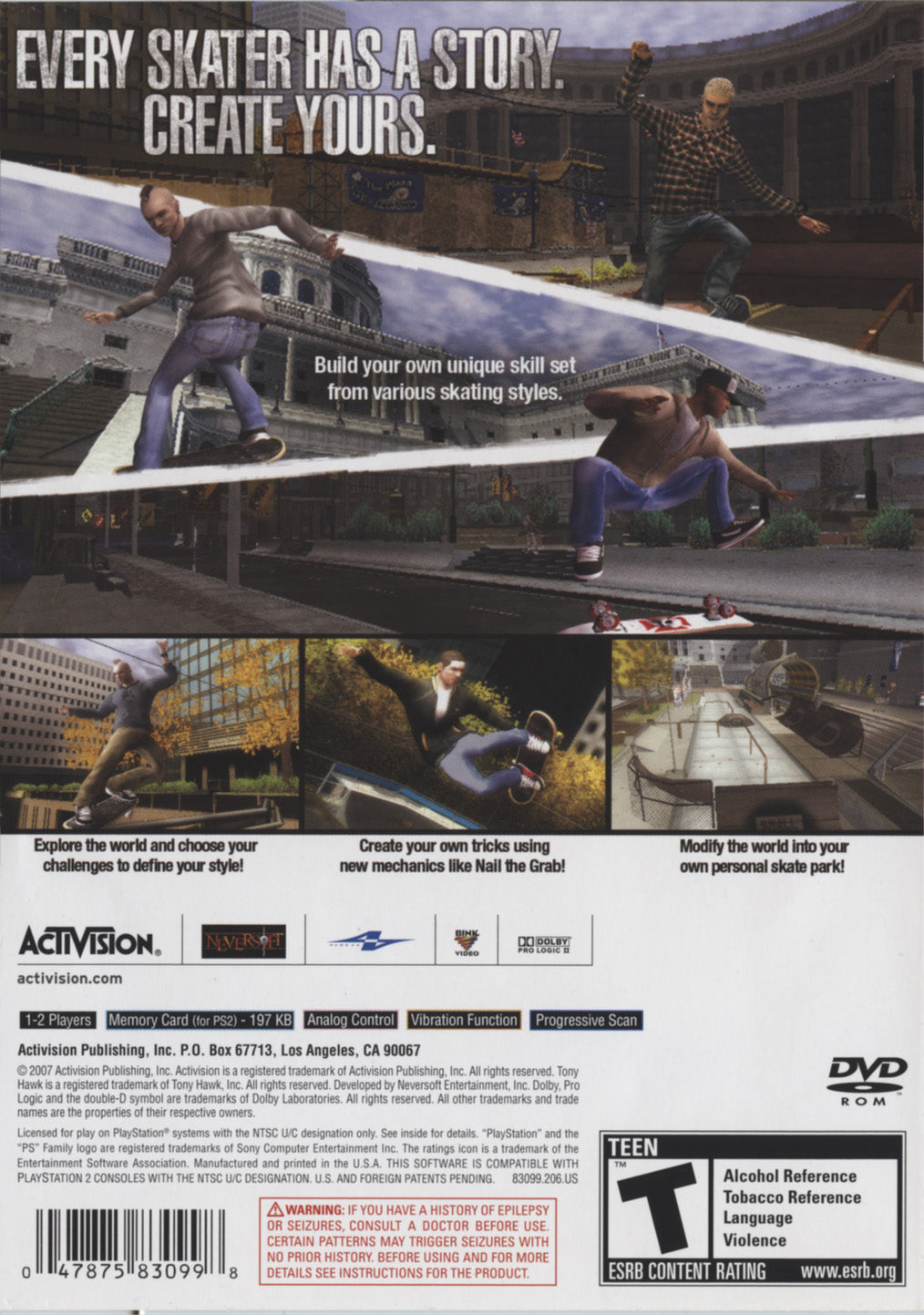 Tony Hawk's Proving Ground PS2 - Video Game - Used - CaveGamers - Image 2