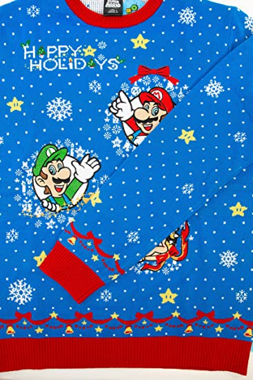 Nintendo Super Mario Jumper / Ugly Christmas Sweater - 2XS - Apparel - New - CaveGamers - Image 4