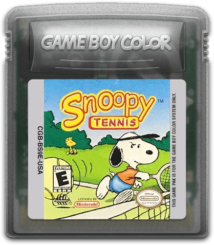 Snoopy Tennis Game Boy Color - Video Game - Used - CaveGamers - Image 3