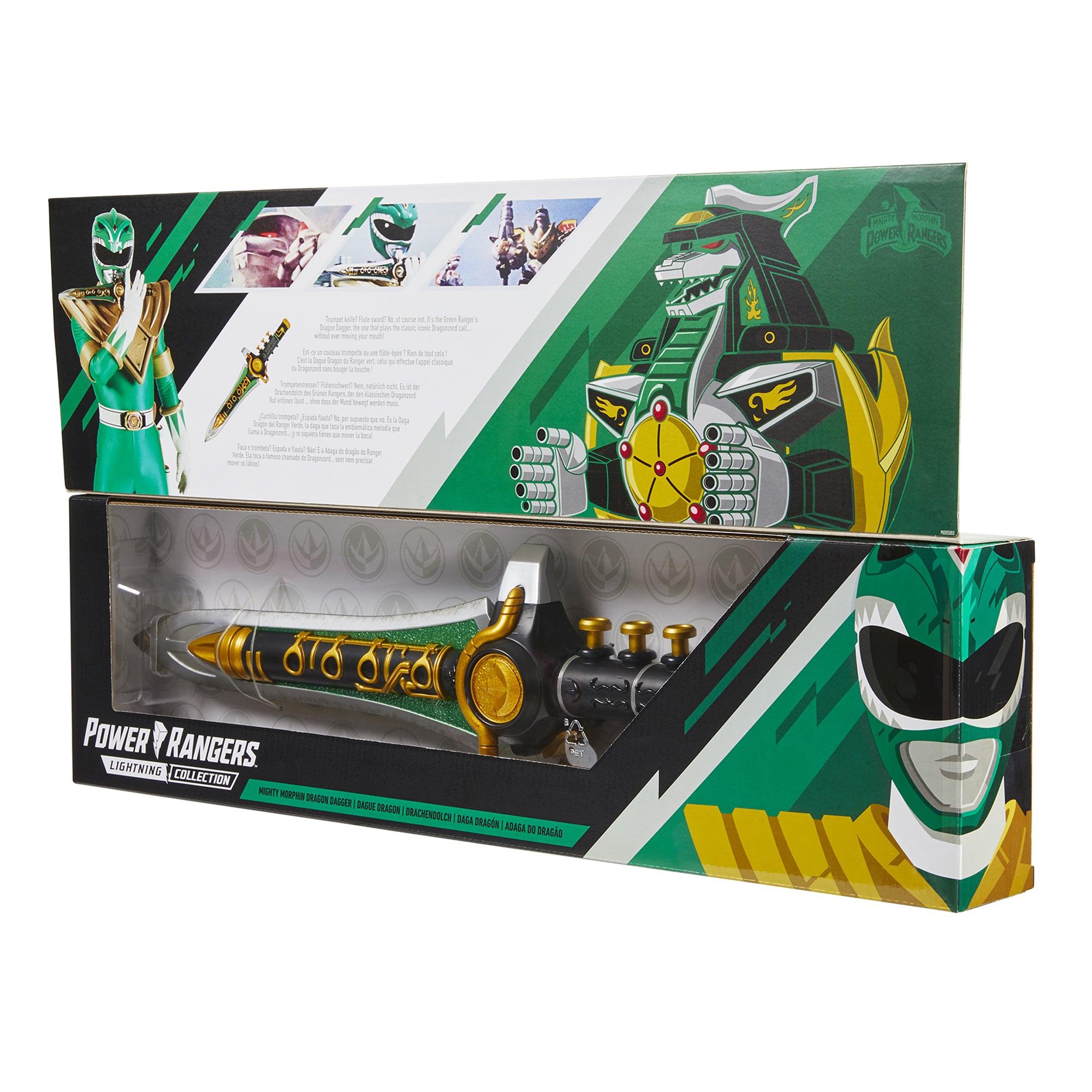 Power Rangers Lightning Collection Mighty Morphin Dragon Dagger Prop Replicas - Toys - New - CaveGamers - Image 3