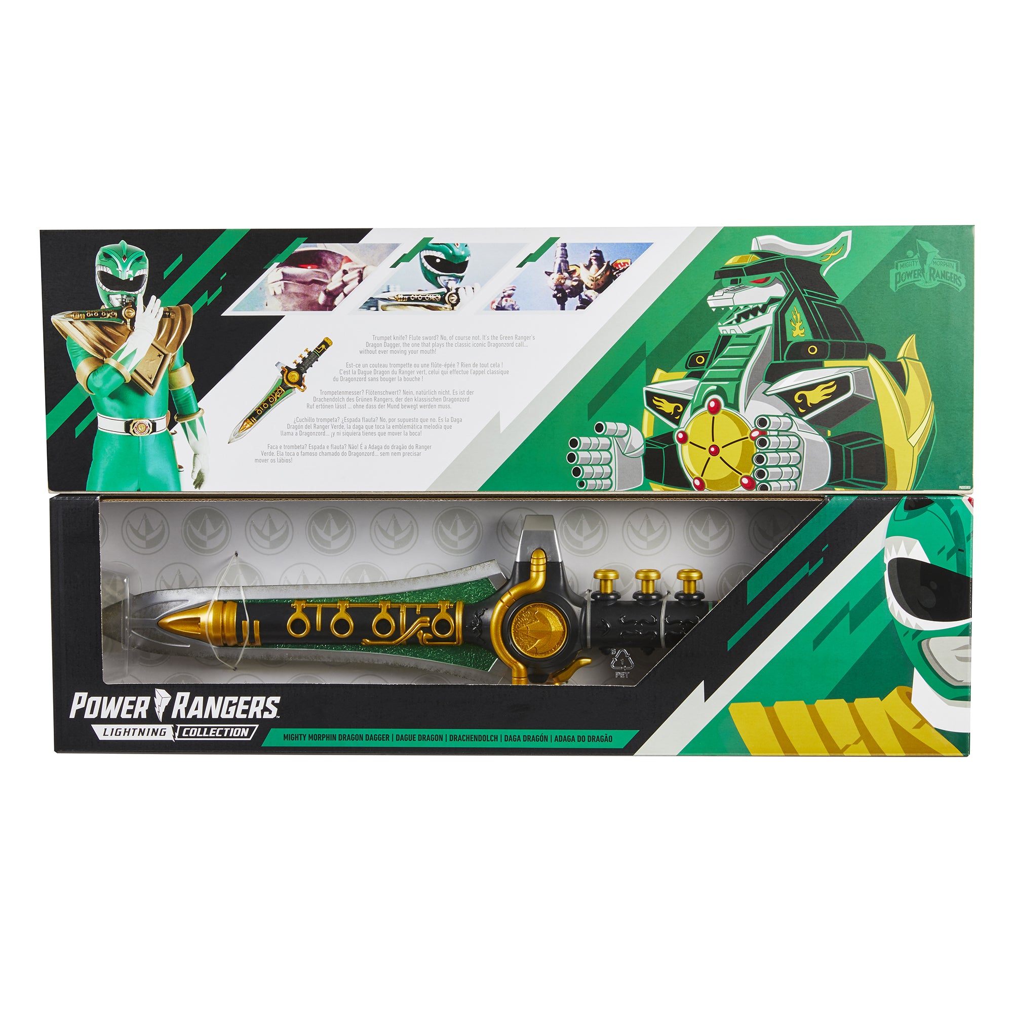 Power Rangers Lightning Collection Mighty Morphin Dragon Dagger Prop Replicas - Toys - New - CaveGamers - Image 4