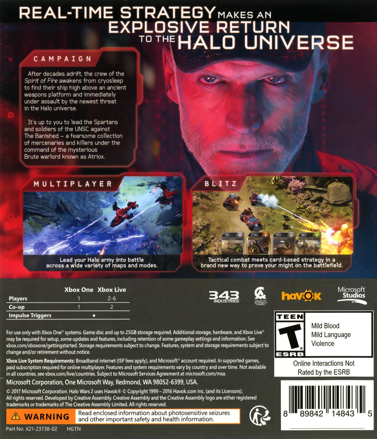 Halo Wars 2 Xbox One - Video Game - Used - CaveGamers - Image 2