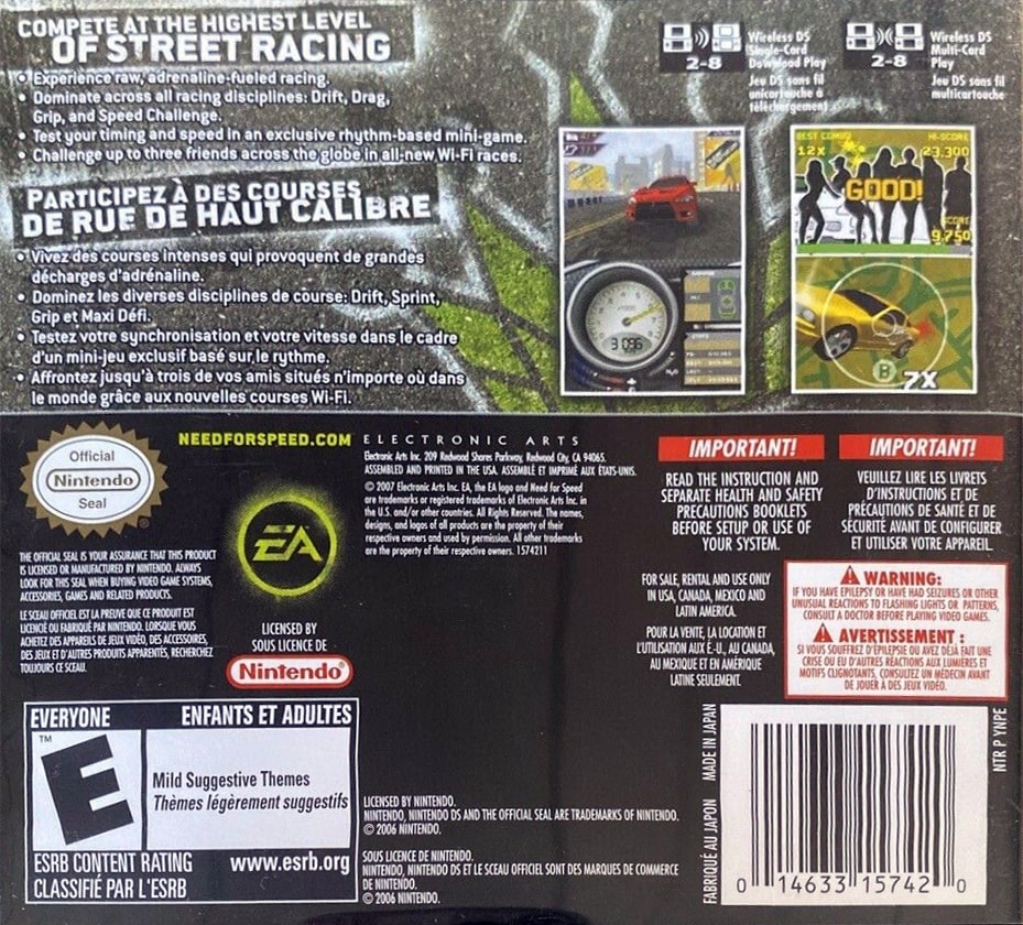 Need for Speed: Prostreet DS - Video Game - Used - CaveGamers - Image 2
