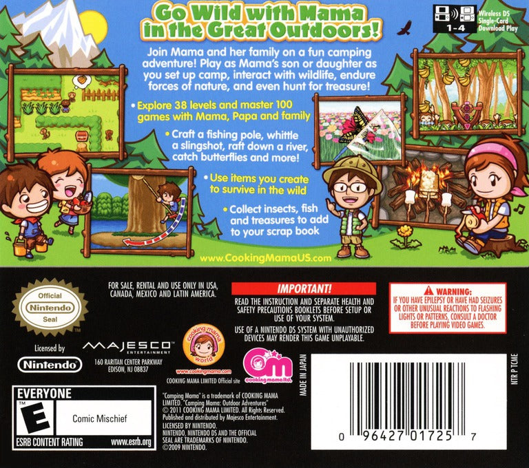 Camping Mama Outdoor Adventures DS - Video Game - Used - CaveGamers - Image 2